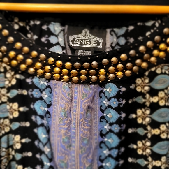 ANGIE'S Mini Dress, Size 8, Color: Navy Blue/ light blue. - Picture 3 of 9